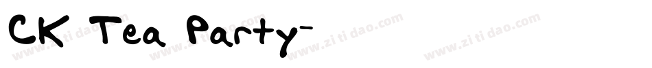 CK Tea Party字体转换